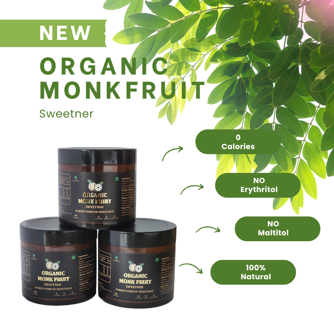 100% Pure Monk fruit Sweetner (No erythritol)