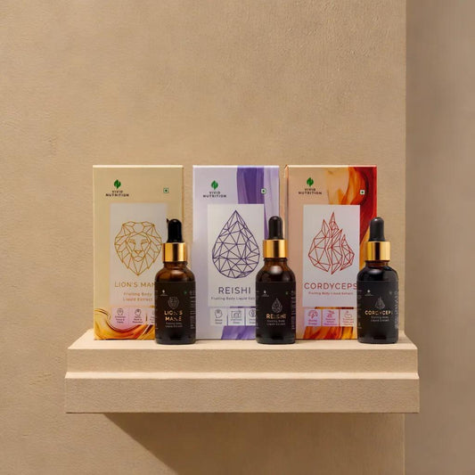 Box Set | Lion's mane | Cordyceps | Reishi | 100% Pure liquid extracts | Focus, Energy and Relaxation