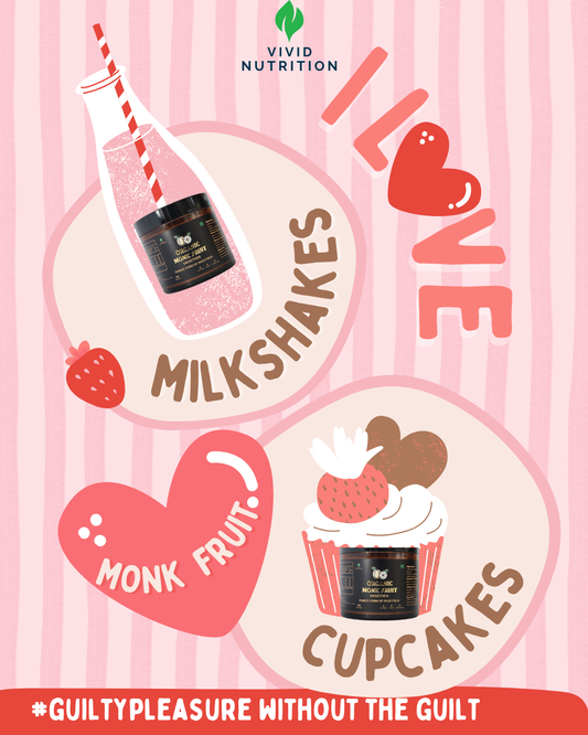 Strawberry Milkshake & Strawberry Cupcake with Monk Fruit Sweetener
