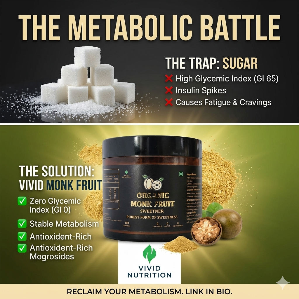 Sugar vs. Monk Fruit: Is Your "Sweet Tooth" Wrecking Your Metabolism?